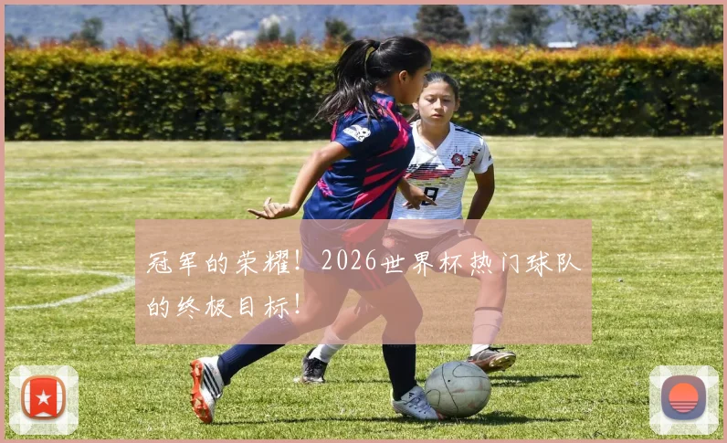 冠军的荣耀!2026世界杯热门球队的终极目标!